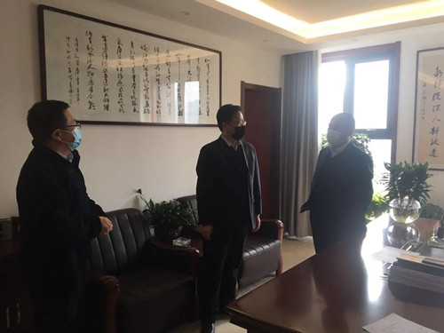 梁軍民副總經(jīng)理到儲備糧集團督導檢查疫情防控和復工復產(chǎn)工作
